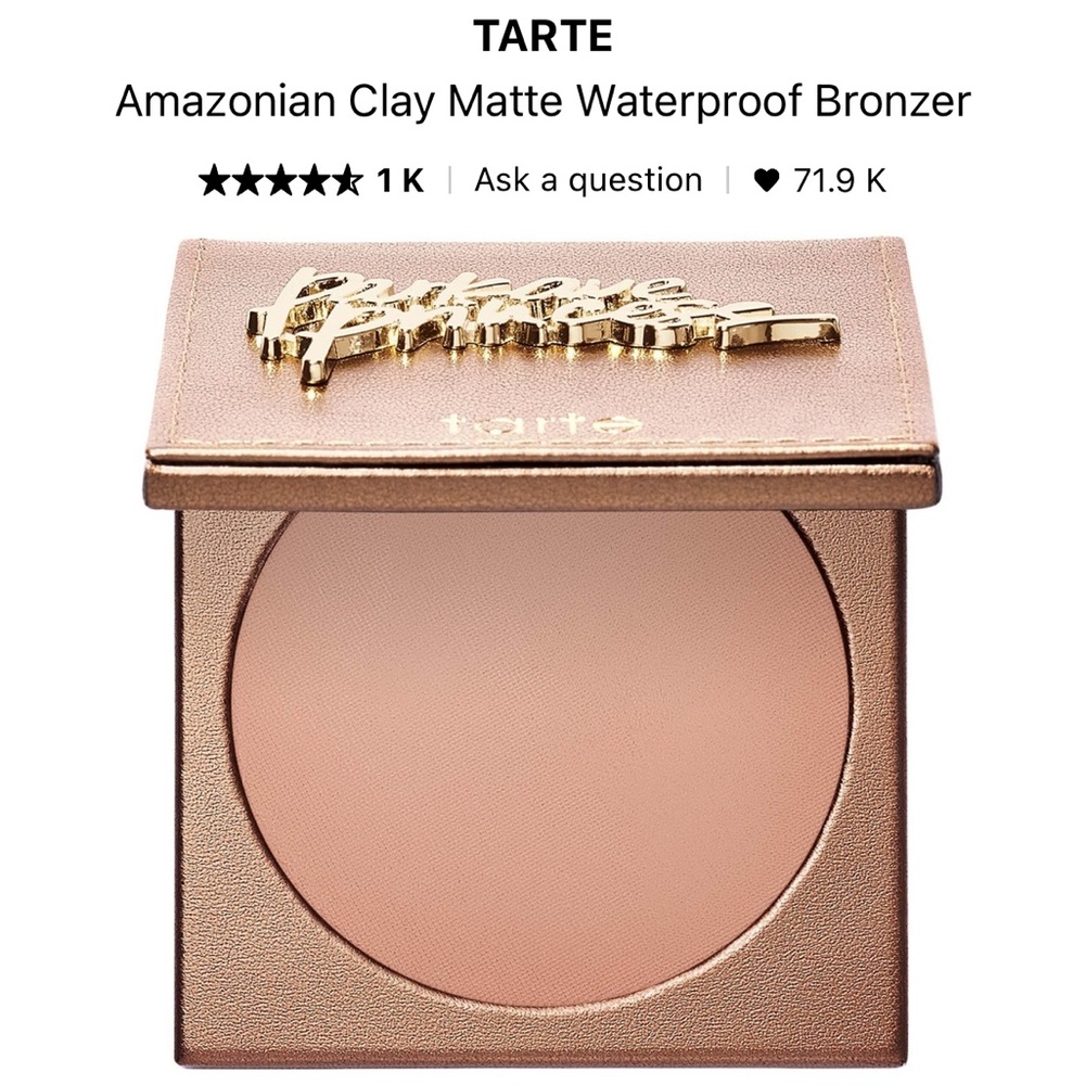 Tarte Amazonian clay matte waterproof bronzer